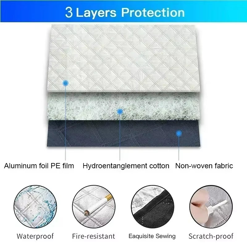 Magnetic Car Snow Shield Frost Prevention Frost Prevention Front Windshield Sunshade Thickened Snow Shield Car Coat 1PC