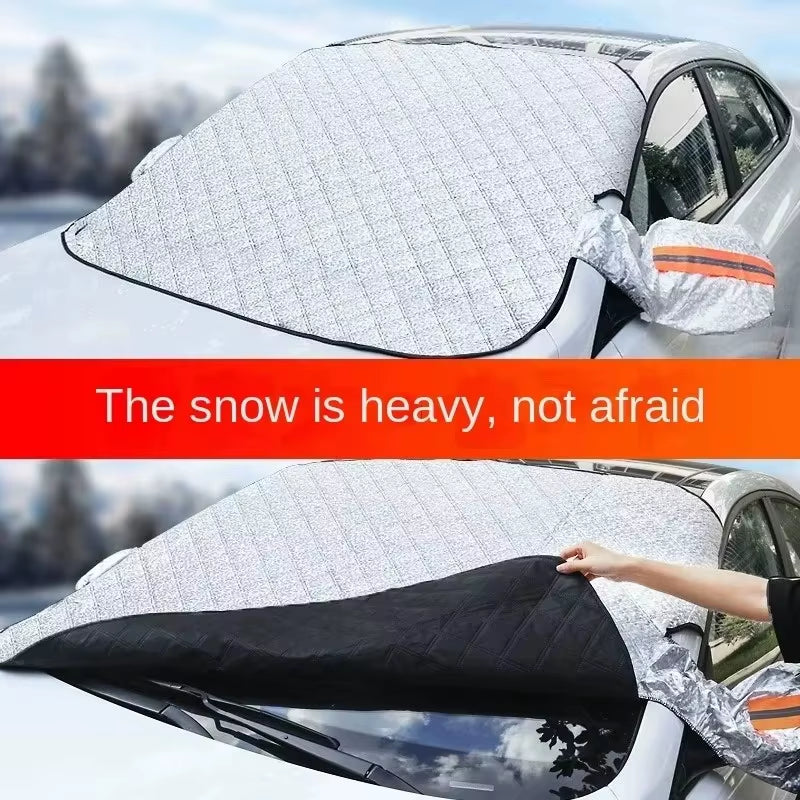 Magnetic Car Snow Shield Frost Prevention Frost Prevention Front Windshield Sunshade Thickened Snow Shield Car Coat 1PC