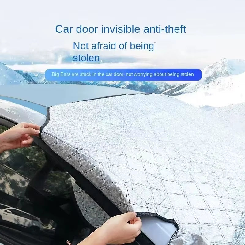 Magnetic Car Snow Shield Frost Prevention Frost Prevention Front Windshield Sunshade Thickened Snow Shield Car Coat 1PC