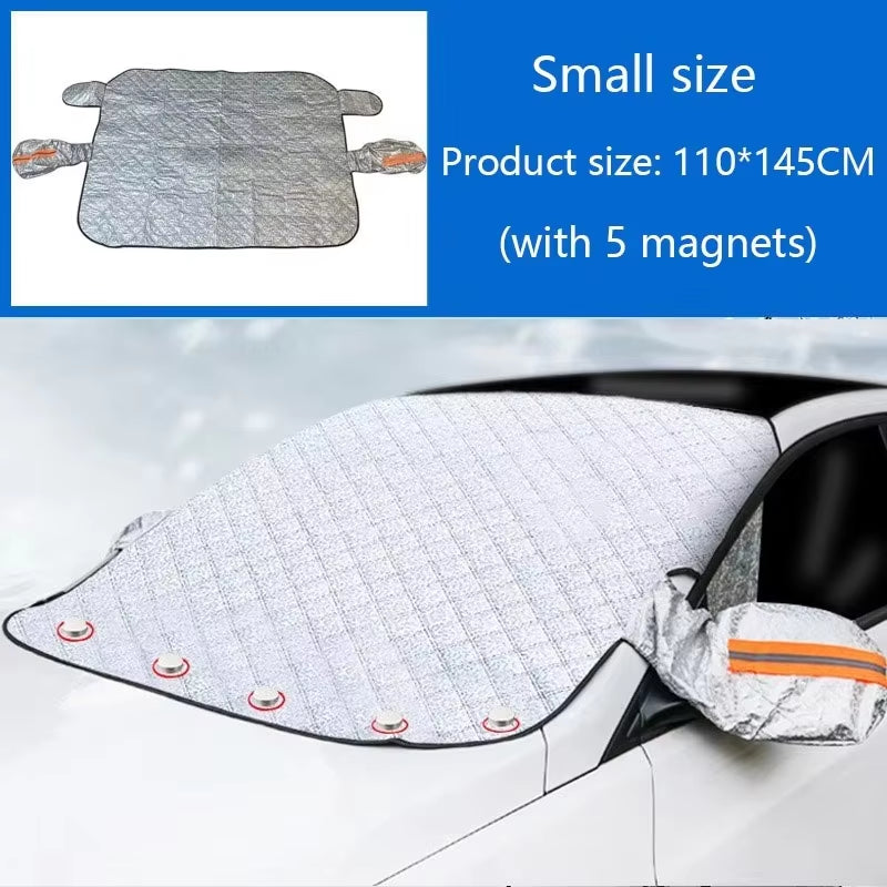 Magnetic Car Snow Shield Frost Prevention Frost Prevention Front Windshield Sunshade Thickened Snow Shield Car Coat 1PC